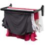brightmaison Clothes Drying Rack Wall Mounted Folding Adjustable Collapsible - Ships Assembled (Black)