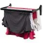 brightmaison Clothes Drying Rack Wall Mounted Folding Adjustable Collapsible - Ships Assembled (Black)