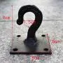 RUN 1 Piece Cast Iron Ceiling Hook Decorative Robe Clothes Wall Hook Hanger, Screws Included RUN 1 Piece Cast Iron Ceiling Hook Decorative Robe Clothes Wall Hook Hanger, Screws Included