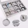 Bracelet & Jewelry Accessories Organizer Tray with Transparent Lid ~ Ample Space ~ Removable Compartment to Store Bangles, Rings, Ear rings, Necklace -See Through Accessories Storage Jewelry Box(Grey) Bracelet & Jewelry Accessories Organizer Tray with Transparent Lid ~ Ample Space ~ Removable Compartment to Store Bangles, Rings, Ear rings, Necklace -See Through Accessories Storage Jewelry Box(Grey)