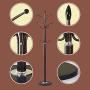 MEIDUO Creative Iron Coat Rack Free Standing, Tree Shaped Entryway Hats & Clothes Hanger with Multiple Hooks and Round Marble Base, Easy Assembly, Brown