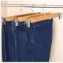 10pcs Durable Skirt Practical Anti Slip Laundry Clothes Hanger Pants Home Anti-Rust Natural Slack with Clips Wooden Adjustable Decoration 10pcs Durable Skirt Practical Anti Slip Laundry Clothes Hanger Pants Home Anti-Rust Natural Slack with Clips Wooden Adjustable Decoration