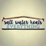 Salt Water Heals Everything Wood Sign - Rustic Wall Decor With Rope Hanger - Beach Decor for Home