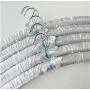 10pcs Random Color Padded Sponge Hanger Beautiful Satin Hanger Men Clothes Hangers Trousers Clips Anti-Slip Hanger for Home Hotel Use 42cm 10pcs Random Color Padded Sponge Hanger Beautiful Satin Hanger Men Clothes Hangers Trousers Clips Anti-Slip Hanger for Home Hotel Use 42cm