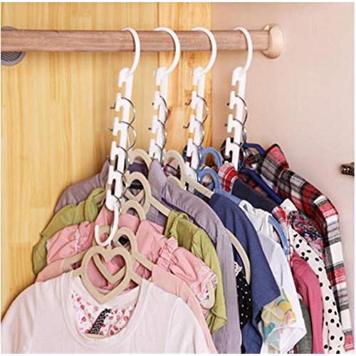 10Pcs Magic Hanger for Clothes Hangers Space Saver Wardrobes Clothes Organizer Storage Multifunction Closet Clothing Hook 10Pcs Magic Hanger for Clothes Hangers Space Saver Wardrobes Clothes Organizer Storage Multifunction Closet Clothing Hook