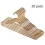 Clothes Hangers Set, Hangers Aluminum Alloy Adult Non-Slip For Clothing Pants Skirt Hangers Suit Clothes Hangers Everyday Standard Use Clothing Hangers 20 Pack For Home Closet Clothing Organiser