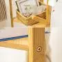Cxjff Floor Standing Coat Rack Clothes Hat Stand Floor Standing Coat Rack Clothes Hat Stand Hanger Hooks Shelves Bamboo Simple Smooth Stoarge, Log Color Hanger Modern (Color : Log)