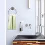 GERUIKE Adhesive Towel Ring Wall Mount Hand Towel Ring Self Adhesive Towel Hanger Stainless Steel Rustproof Brushed Bathroom Hardware