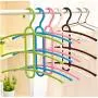 Multifunctional Clothes Hanger Creative Fishbone 3 Layer Anti-Skid Plastic Clothes Rack Wardrobe Clothes Hanger 10pcs Random Color Multifunctional Clothes Hanger Creative Fishbone 3 Layer Anti-Skid Plastic Clothes Rack Wardrobe Clothes Hanger 10pcs Random Color