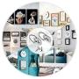 D Ring Picture Hangers kit Frame Hanging Hardware with Screw Pack of Single Hole 120 Pcs