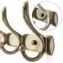 WEBI Coat Rack Wall Mounted,4 Coat Hooks for Hanging Coats,Metal Wall Coat Rack with Hooks Dual Hook Rack Hook Rail Coat Hanger Wall Mount for Entryway Jacket,Bronze WEBI Coat Rack Wall Mounted,4 Coat Hooks for Hanging Coats,Metal Wall Coat Rack with Hooks Dual Hook Rack Hook Rail Coat Hanger Wall Mount for Entryway Jacket,Bronze