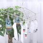 tomoyou Stainless Steel Laundry Drying Rack Drip Hanger 32 Clips Drying Socks, Baby Clothes, Towels, Underwear, Socks, Gloves
