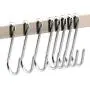 20 Pack Heavy Duty S Hooks Stainless Steel S Shaped Hooks Hanging Hangers for Kitchenware Spoons Pans Pots Utensils Clothes Bags Towers Tools Plants (Silver) 20 Pack Heavy Duty S Hooks Stainless Steel S Shaped Hooks Hanging Hangers for Kitchenware Spoons Pans Pots Utensils Clothes Bags Towers Tools Plants (Silver)