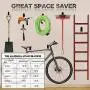 Chasstoo Garage Storage Hooks and Hangers, Heavy Duty Ladder Hooks, Tool Hangers for Shed Garage Wall, Utility Hanging Hooks for Garden, Bike and Bulky Items with a Carpenter Pencil (8-Pack)