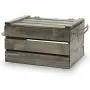 The Lucky Clover Trading Antique Wood Crate Storage Boxes with Swing Lid, 11", Natural The Lucky Clover Trading Antique Wood Crate Storage Boxes with Swing Lid, 11", Natural