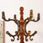 MEIDUO Coat Rack Stand, Entryway Standing Coat Clothes Tree Coat Hanger Coat Hooks for Jacket,Hat,Purse,Scarves,Handbags,Umbrella 3 Colors (Color : Begonia Color)