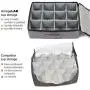 China Storage Set, Hard Shell and Stackable, for Dinnerware Storage and Transport, Protects Dishes Cups and Mugs, Felt Plate Dividers Included (Grey) China Storage Set, Hard Shell and Stackable, for Dinnerware Storage and Transport, Protects Dishes Cups and Mugs, Felt Plate Dividers Included (Grey)