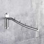 Wall Mounted Foldable Clothes Hanger Rack Coat Hook with Swing Arm Bathroom Towel Bar Drying Storage Organizer for Bedrooms Laundry Rooms Bathrooms Stainless Steel