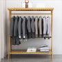 COAT RACK NAN Liang 3 in 1 Fashion Floor-Standing Multifunction Storage Racks Hangers Bedroom Clothes Rack Bamboo Arts Wardrobe Multi-Functional Clothing Rack (Size : 10045145cm)