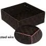 Posprica Woven Storage Drawer Closet Dresser Organizer Bins Basket for Nursery, Office, Home Décor, Shelf Cabinet, Set of 4,Brown