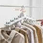 EvaroFly Multipurpose Folding Hanger, Storage Save Space Clothes Hanger, Household Travel -red 56x42x28cm