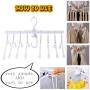 TOVMOK is Best Space Saving Hangers Can Using All Kind of Clothes, White Clothes Hangers Non Slip 16 PCS - Standard Folding Hangers Travel for Outdoor