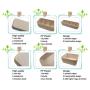 QsQueen Plastic Closet Underwear Organizer, Clothes Storage Box, Drawer Dividers, Under Bed Organizer 5 Set Beige