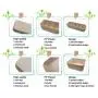 QsQueen Plastic Closet Underwear Organizer, Clothes Storage Box, Drawer Dividers, Under Bed Organizer 5 Set Beige