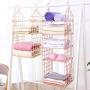 Clothes Hanger Organizer Organizador Ropa Interior Closet Hanger Basket Bag Storage Pants Tie Rack Hooks Shelf,Pink-4 Clothes Hanger Organizer Organizador Ropa Interior Closet Hanger Basket Bag Storage Pants Tie Rack Hooks Shelf,Pink-4