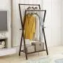 Coat Hangers Bamboo Coat Rack Clothes Stand, Garment Rack Handbag Hanger with Shoe and Laundry Storage Shelves, Ideal for Garage Foyer Office Closet -0223 (Color : 31.5inch)