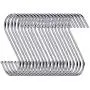 D-buy 20 Pack Heavy Duty S Hooks Stainless Steel S Hooks S Shaped Hooks 3.5 inch Metal Hooks for Hanging Hanging Hook for Kitchen, Bathroom, Bedroom and Office