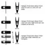Corodo Plastic Hanger Clips, Black Strong Pinch Grip Clips for Use with Slim-line Clothes Velvet Hangers, Multi-Purpose Finger Clips 100 Pack Corodo Plastic Hanger Clips, Black Strong Pinch Grip Clips for Use with Slim-line Clothes Velvet Hangers, Multi-Purpose Finger Clips 100 Pack