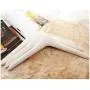 DNJKSA Mans Style ! Luxury White Fabric Padded Wooden Hanger for Clothes (5 Pieces/Lot) DNJKSA Mans Style ! Luxury White Fabric Padded Wooden Hanger for Clothes (5 Pieces/Lot)