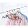 HJYPYJ Magic Hanger,8Pcs Portable Multifunctional Hangers,Non-Slip Folding Hangers,Space Saving Organizer Hanger Durable/Beige / 40x20cm HJYPYJ Magic Hanger,8Pcs Portable Multifunctional Hangers,Non-Slip Folding Hangers,Space Saving Organizer Hanger Durable/Beige / 40x20cm
