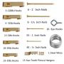 Picture Hanging Kit Includes Hooks, Nails, Sawtooth Hangers, Frames,and Picture Hanging Wire 200pcs