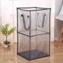 Spachy Mesh Laundry Bag Hampers Basket Collapsible Washing Laundry Basket with Carry Handle Net Cloth Hanger Storage Basket Dirty Clothes Storage Hamper Spachy Mesh Laundry Bag Hampers Basket Collapsible Washing Laundry Basket with Carry Handle Net Cloth Hanger Storage Basket Dirty Clothes Storage Hamper
