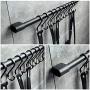 Gaosu S Hooks Black Aluminum S Shaped Hooks Heavy Duty Lightweight S Hanging Hangers Hooks for Pots, Pans,Plants, Cups, Bags,Clothes,Towels(Black)