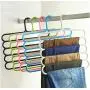 5pcs Random Color Multi-Purpose Clothes Hanger Practical 5 Layers Pants Hanger Scarf Tie Rack Space Saving Clothes Hanger Decoration 5pcs Random Color Multi-Purpose Clothes Hanger Practical 5 Layers Pants Hanger Scarf Tie Rack Space Saving Clothes Hanger Decoration