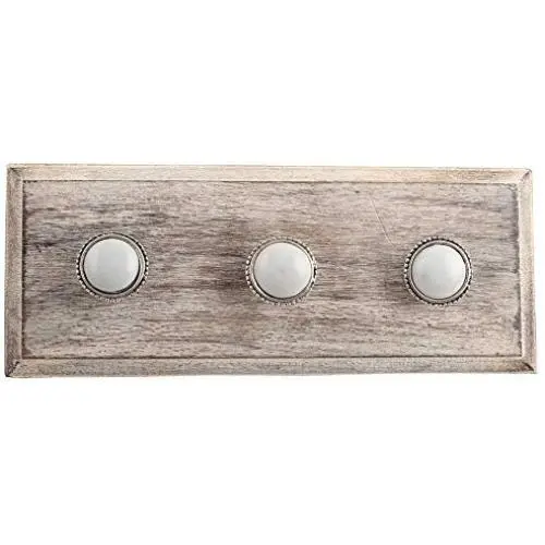 Indianshelf Handmade 1 Artistic Vintage Grey Wooden Wheel Floral Coat Hooks Hangers/Clothes Hooks Door Mount Indianshelf Handmade 1 Artistic Vintage Grey Wooden Wheel Floral Coat Hooks Hangers/Clothes Hooks Door Mount