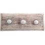 Indianshelf Handmade 1 Artistic Vintage Grey Wooden Wheel Floral Coat Hooks Hangers/Clothes Hooks Door Mount