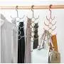 10PC Random Color Rotatable 10-Claw Clothes Hanger Windproof Clothes Hanger Handbag Bag Holder Space Saving Clothes Hanger Organizer Decoration