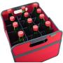 meori Accessory for Classic Medium Foldable Boxes 12 Slots Smoke Grey Grocery Shopping Wine Tasting Bottle Insert M