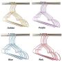 Golden Pink Aluminum Alloy Hanger for Clothes Strong Metal Shirts Dress Sun Top Hanger 20 Pieces/Lot,Blue