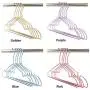 Golden Pink Aluminum Alloy Hanger for Clothes Strong Metal Shirts Dress Sun Top Hanger 20 Pieces/Lot,Blue