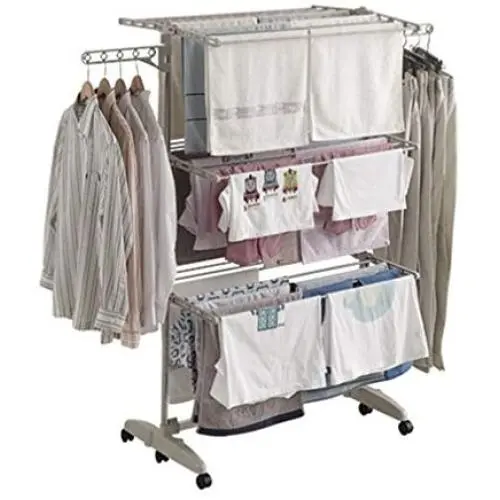 Drying Hanger Laundry Folding 3 Layers Clothes Hanger Rack Washing Clotheslines Drying Hanger Laundry Folding 3 Layers Clothes Hanger Rack Washing Clotheslines