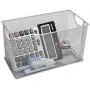 SK SHARKBANG Metal Mesh CD Basket Holder Disc Organizer Desk Storage Bin Boxes for Home&Office Silver