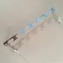 Whitelotous 6PCS Metal Clothes Hanger Rack Clothing Hook Space Saver Organizer Set