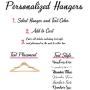 Wedding Dress Hangers - Personalized Wedding Hanger with Bow