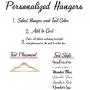 Wedding Dress Hangers - Personalized Wedding Hanger with Bow Wedding Dress Hangers - Personalized Wedding Hanger with Bow