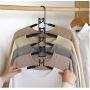 2pcs 5 in 1 Multi-Layer Clothes Hangers Space-Saving Multiple Non-Slip Hanger for Wardrobe 2pcs 5 in 1 Multi-Layer Clothes Hangers Space-Saving Multiple Non-Slip Hanger for Wardrobe
